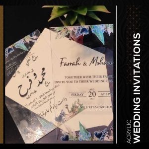 Acrylic Wedding Invitations