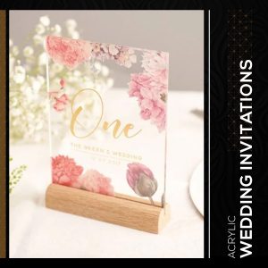 Acrylic Wedding Invitations