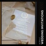 Acrylic wedding invitation