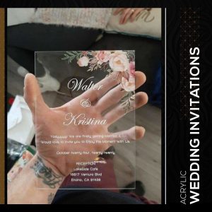 Acrylic Wedding Invitations