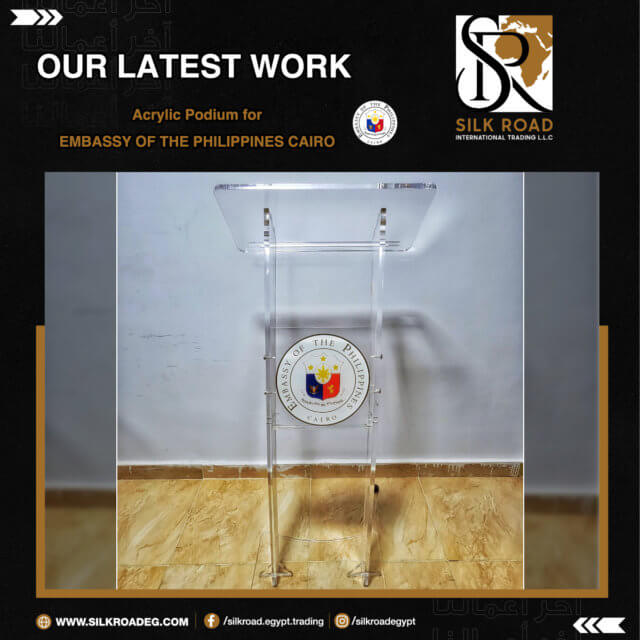 acrylic podium