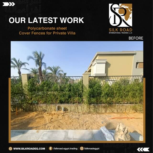 Polycarbonate sheet Cover fences for Private Villa
