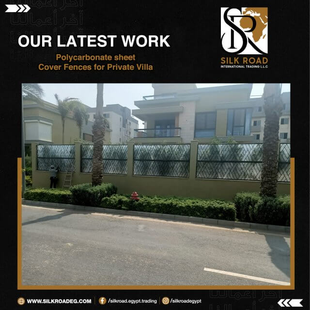 Polycarbonate sheet Cover fences for Private Villa