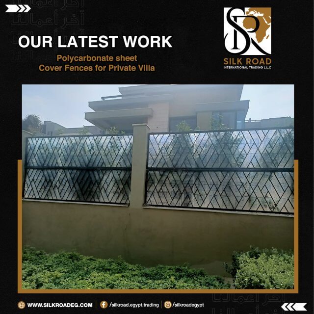 Polycarbonate sheet Cover fences for Private Villa