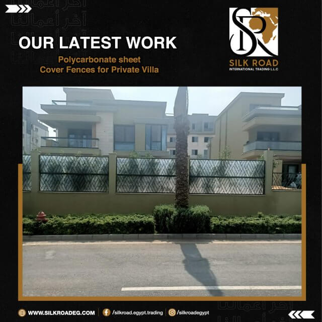 Polycarbonate sheet Cover fences for Private Villa