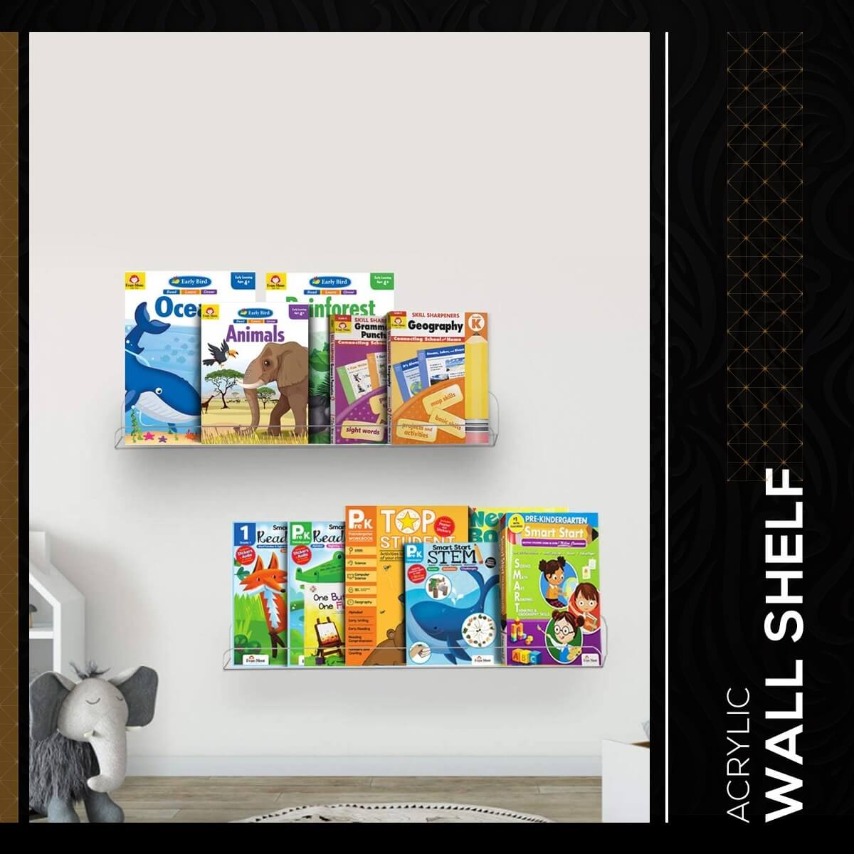 acrylic wall shelf