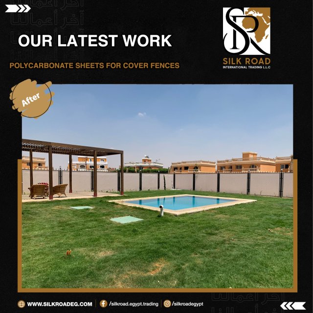 Polycarbonate Sheets for covering fences