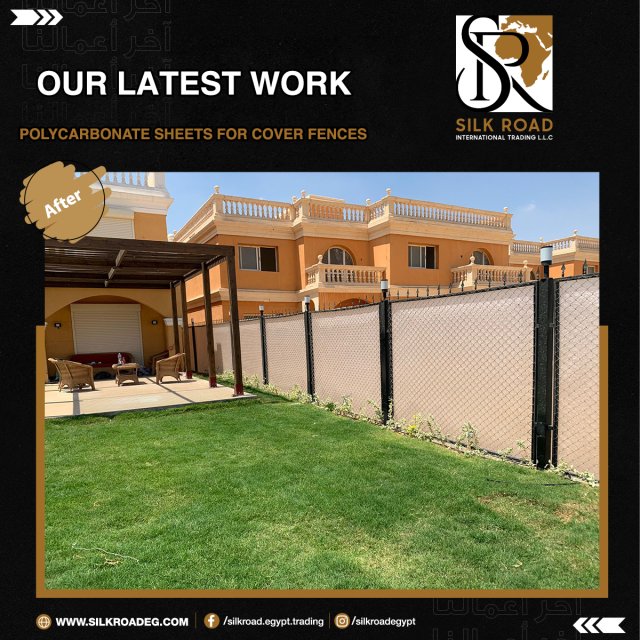 Polycarbonate Sheets for Covering fences