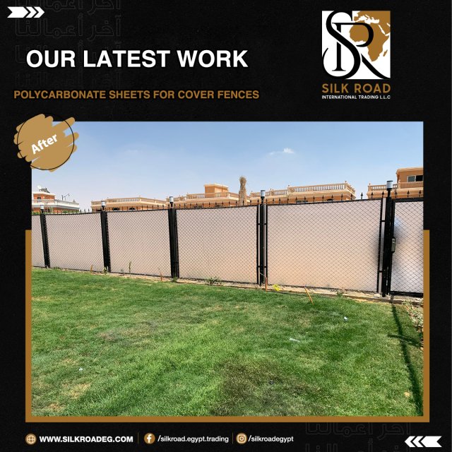 Polycarbonate Sheets For Cover Fences