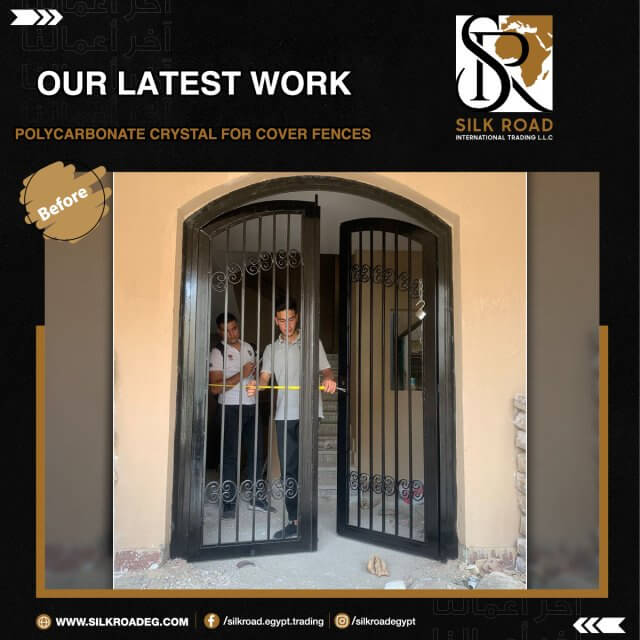 Polycarbonate crystal for Covering Fences