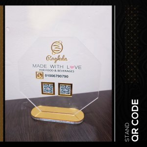 Acrylic QR Code Stand